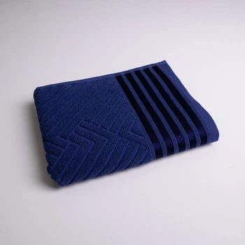 Полотенце махровое среднее SOFT GM Textile 50х90см 500г/м2 (Темно-синий)