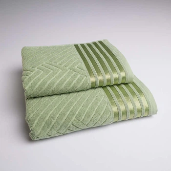 Комплект махрових рушників SOFT 2шт GM Textile 50х90см, 70х140см 500г/м2 (М'ятний)