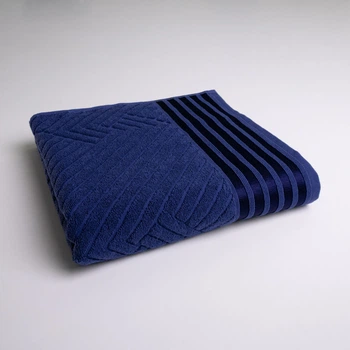 Полотенце банное махровое SOFT GM Textile 70х140см 500г/м2 (Темно-синий)
