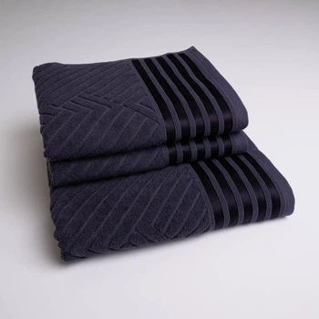 Набор махровых полотенец SOFT 3шт GM Textile 50х90см, 50х90см, 70х140см 500г/м2 (Графитовый)