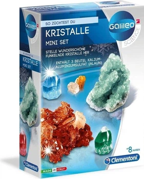Набір для вирощування кристалів Clementoni Galileo Science Kristalle Mini Set науковий експеримент STEM від 8 років (SKU-276)