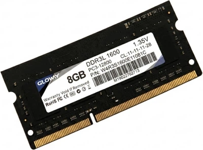 Оперативна пам'ять Gloway SODIMM D3-Warlord DDR3L-1600 8192MB PC3-12800 (WAR3S1600E11081C)