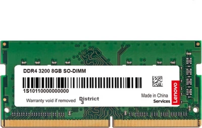 Оперативна пам'ять Lenovo SODIMM DDR4-3200 8192MB PC4-25600 (1S1011546J0230003A)