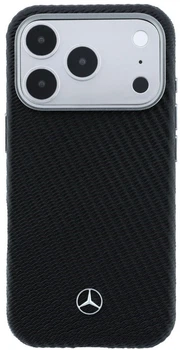 Чохол для смартфона Mercedes-Benz Leather Semi Wrap Wood Effect MagSafe для Apple iPhone 17 Pro Max Black (3666339617936)