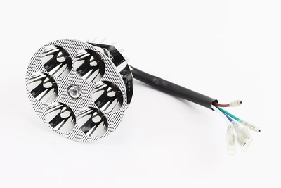 Внутренняя часть фары для мопеда Delta 6-LED 80 мм TUNING PRC