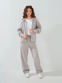 Костюм толстовка+штани для дівчинки Dinomin 391 140 см Світло-сірий shop (2000999463563)