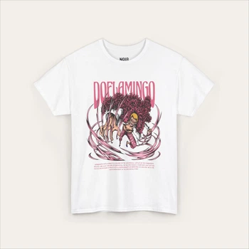 Біла футболка Doflamingo Joker з аніме-принтом XL Білий (NOIR-joker-doflamingo-t-shirt-white)