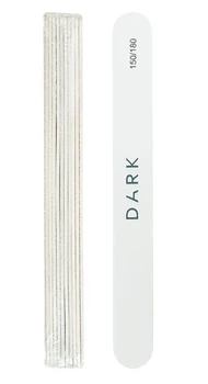 Набор пилочек для ногтей DARK 150/180 грит овальная 10 шт