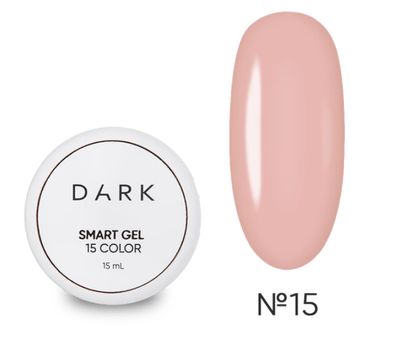 Гель моделирующий DARK smart builder gel No15 розовый нюд 15 мл