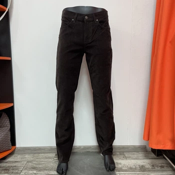 Джинси Levi's чоловічі вельветові прямі зі стрейчем 38 коричневі