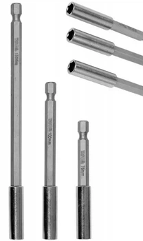Набор держатели отверточных насадок бит YATO HEX 1/4" 75, 100, 150 мм 3 штуки YT-04699