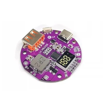 Модуль плата швидкої зарядки Li-Ion 4.2V до Powerbank Power Bank X-PB225R QC PD Type-C 22.5Вт Кругла з дисплеєм