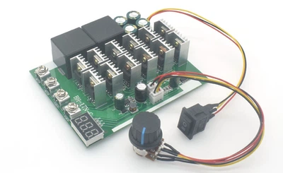 Pwm, ШИМ регулятор оборотов двигателя постоянного тока 10-55V 60/100А реверс, с встроенной индикацией
