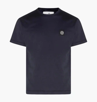 Футболка Stone Island Cotton With Logo Blue L1S152100027-S0013-V0020 XL