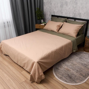 Комплект постільної білизни Moon&Star Сатин Premium Olive Dune Сімейні 160х220х2 наволочки 2х50х70 (MS-820016761)
