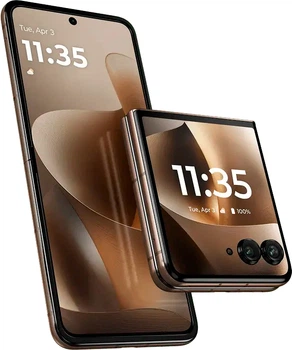 Мобільний телефон Motorola Razr 70 Ultra 16/512GB PANTONE Cocoa (1202117) (353551650868834) - Уцінка