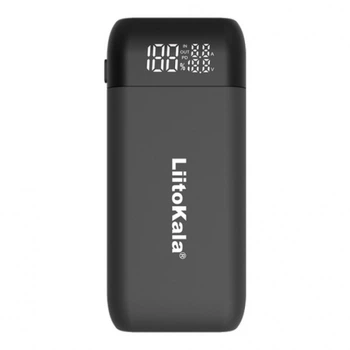 Повербанк-корпус/зарядка Liitokala Lii-MP2, 2x18650-21700, USB-C QC+PD, LCD, Box (Power Bank Case) Тёмно-Серый