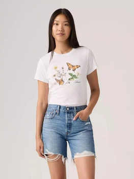 Футболка хлопковая женская Levi`s 563972918 L Белая (1159865454)