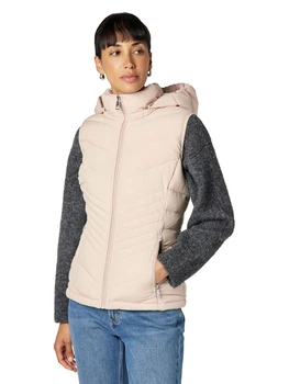 Теплый жилет короткий женский Calvin Klein 33932458 XS Бежевый (1159867390)