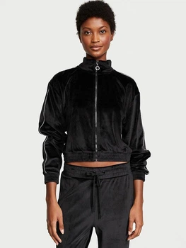Толстовка на молнии женская Victoria's Secret 147136474 XL Черная (1159898327)