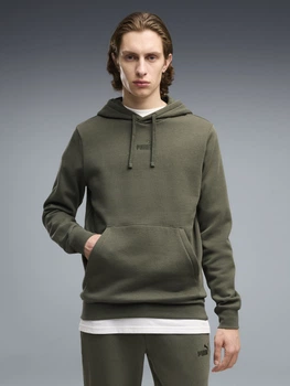 Худі утеплене чоловіче Puma Essentials Foundation 69291486 S Moss Veil (4070033453384)
