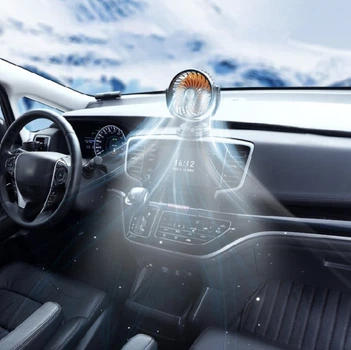 Автомобильный вентилятор T201 USB 5V с поворотом 360° для охлаждения салона автомобиля Без бренду