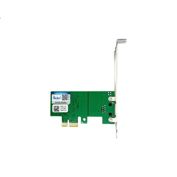 Сетевая карта PERCKO Gigabit Ethernet PCI-E X1 на базе чипа Intel I210, однопортовая, для настольных компьютеров, проводная, серверная, четырехпортовая I210T4, Linux.