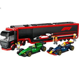 Конструктор LEGO City Вантажівка та перегони Red Bull Aston Martin 1086 деталей