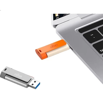 Флеш-накопичувач Aigo 512 ГБ USB 3.2, висувний дизайн U332, молодіжне поєднання двох кольорів, колір «темно-сірий космос»