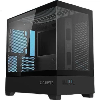 Корпус GIGABYTE Pukong C201G Micro-ATX со стеклом и поддержкой СЖО 360 мм, черный