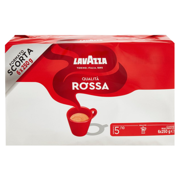 Кофе молотый Lavazza Qualita Rossa, (6*250г), 1,5 кг