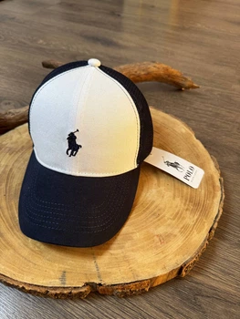 Кепка Бейсболка Мужская Женская Polo Ralph Lauren с пластиковым ремешком синяя с сеткой
