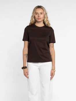 Футболка жіноча коричнева бавовняна Arber T-SHIRT WF-19 XS коричневий (W13.05.38.620)