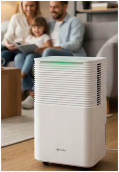 Конденсационный осушитель воздуха 12 л 24 ч с WiFi для дома и офиса белый RUHHY KT3435
