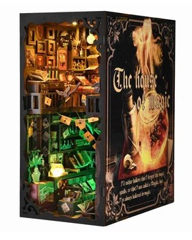 Бук Нук Дім магії Гаррі Поттера 3D Інтер'єрний конструктор The House of Magic Book Nook SL-08