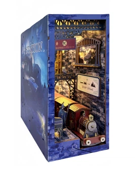 Бук Нук Магічний вокзал Гаррі Поттера Інтер'єрний конструктор Book Nook Magic Train Station DIY T-04