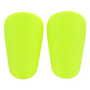 Щитки футбольные маленькие мини mini S (10x6см) детские и подростковые салатовые