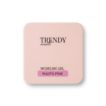Гель Trendy Nails для моделирования ногтей, Modeling gel, Mauve Pink, HEMA/TPO free, 15 мл