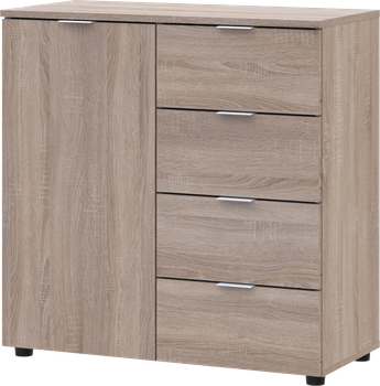 Комод Doros Рон 1 1 фасад 4 ящика 80х38х81 см Дуб сонома (41516294)