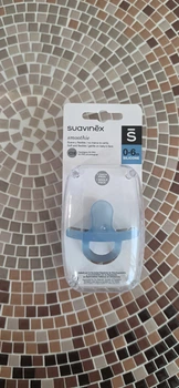 Пустышка Suavinex Smoothie SX Pro 0-6 месяцев голубая (одноцелая силиконовая)