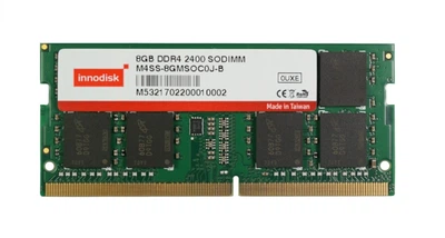 Оперативная память 8 ГБ, DDR4, для ноутбуков, Innodisk (2400 МГц, 1,2 В, CL15, M4D0-8GS1P5SJ) Б/У