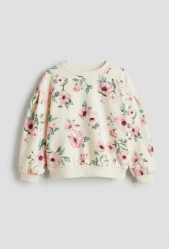 Дитячий світшот для дівчинки H&M 92 см Молочний (26062205A2)