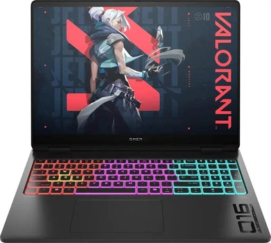 Ноутбук HP HyperX OMEN MAX 16 (DP6U7EA), AMD Ryzen AI 7 450 / 16" / OLED / 240 Гц / RAM 32 ГБ DDR5 / SSD 512 ГБ / AMD Radeon 860M + RTX 5070 Ti / Без ОС / Чорний