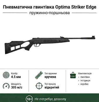 Пневматическая винтовка Optima Striker Edge пружинно-поршневая