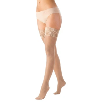 Панчохи компресійні 1 клас Premium Delicate (Pani Teresa, 0432) довгі, світло-бежевий (L)