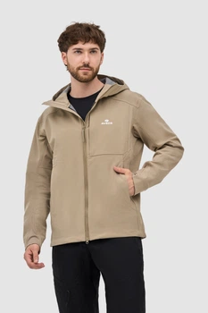Вітровка Avecs фліс для чоловіків коричнева з матеріалу Softshell 50705/48 XL