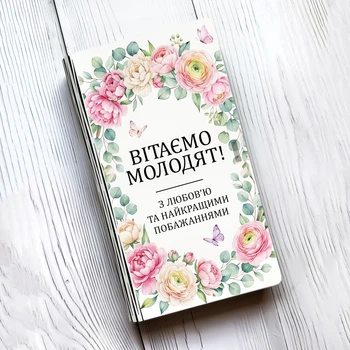 Коробочка для грошей Вітаємо молодят (принт 5)
