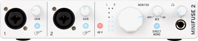 Аудіоінтерфейс Arturia MiniFuse 2 White (32-3-9-10)