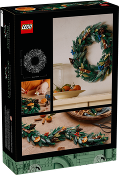 Конструктор LEGO Botanical Collection Різдвяний вінок 1194 деталей (10340)