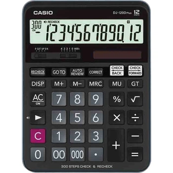 Калькулятор офисный Casio DJ-120DPlus, 300 шагов
